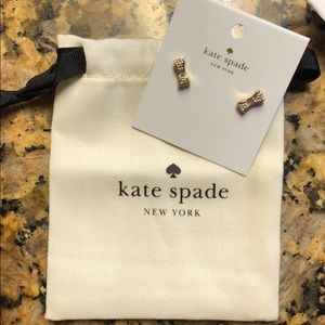 Kate Spade Crystal bow earrings